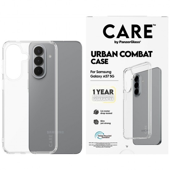 CARE by PanzerGlass Flagship Urban Combat Case for Samsung Galaxy A57 - Transparent