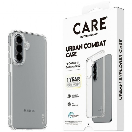 CARE by PanzerGlass Flagship Urban Combat Case for Samsung Galaxy A57 - Transparent