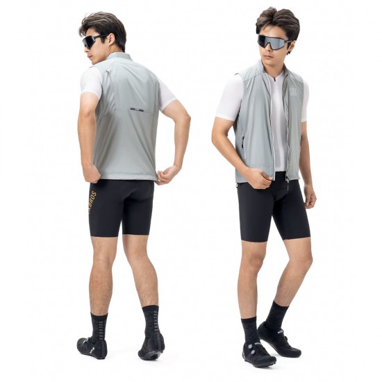 Rockbros YDMJ003 Spring/Autumn Windproof Vest Size L - White/Gray