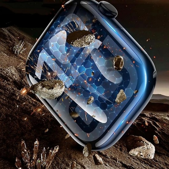 Tech-Protect Easy Set Flex+ 3-Pack Hybrid Glass for Xiaomi Watch 5 - Black