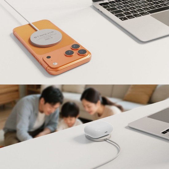 Tech-Protect A50 MagSafe 25W QI2.2 Wireless Charger - White