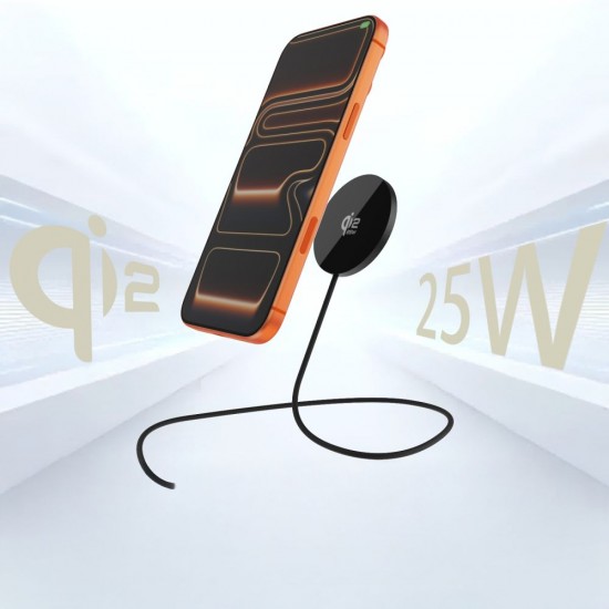 Tech-Protect A50 MagSafe 25W QI2.2 Wireless Charger - Black