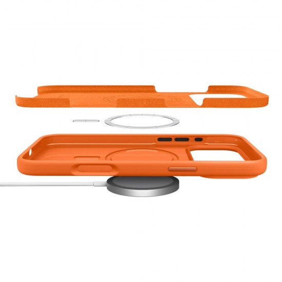 Spigen Silicone Fit Mag Case for iPhone 17 Pro - Orange
