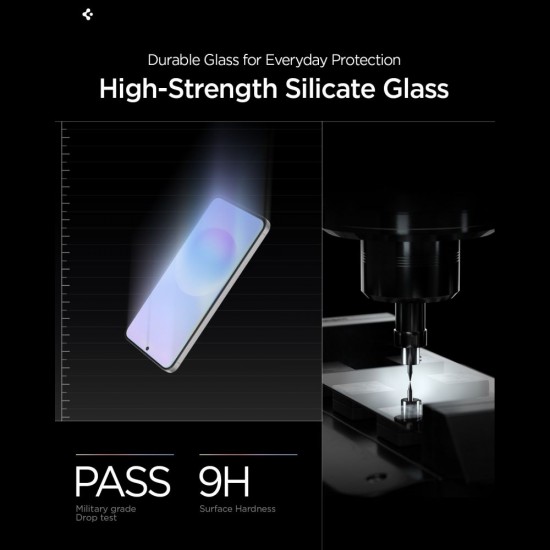 Spigen Glas.tR EZ Fit Pro 2-Pack Tempered Glass for Samsung Galaxy A57 5G