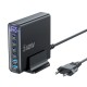Tech-Protect DC240W-GaN Charging Station 6 Ports 4 x USB-C 2 x USB-A 240W QC3.0 - Black