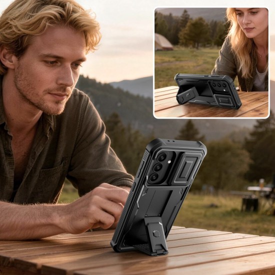 Tech-Protect Kevlar Cam+ 2-Set Case for Samsung Galaxy A36 / A37 5G - Black