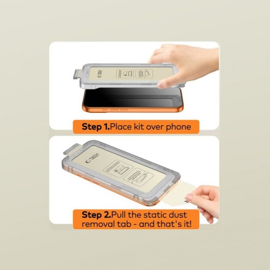 Tech-Protect Quick Set+ 2-Pack Tempered Glass for Samsung Galaxy S26+ - Black