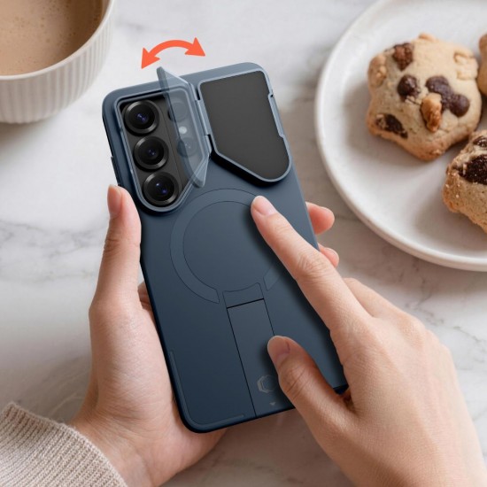 Tech-Protect Kevlar Aura MagSafe Case for Samsung Galaxy S26 Ultra - Navy Blue