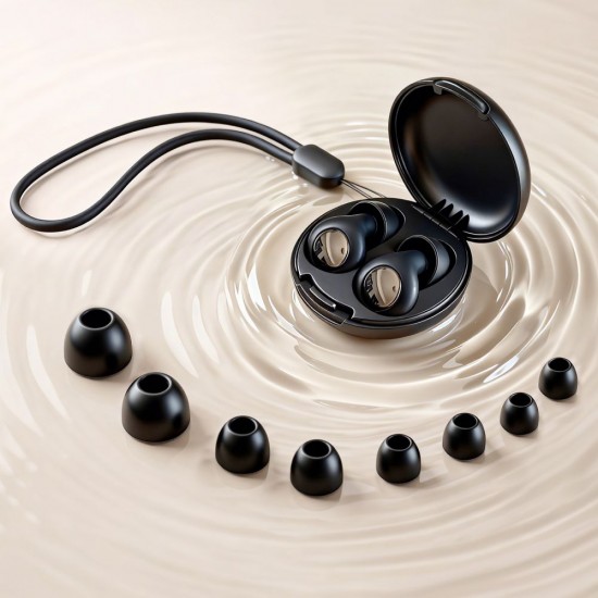 Tech-Protect QuietFit Silicone Earplugs with Acoustic Filter - Black