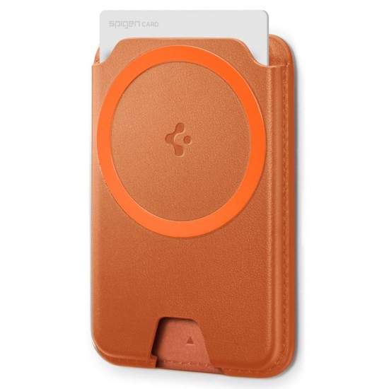 Spigen Valentinus MagFit+ MagSafe Magnetic Phone Wallet - Orange
