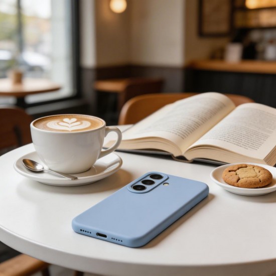 Tech-Protect Silicone MagSafe Case for Samsung Galaxy S26 - Blue