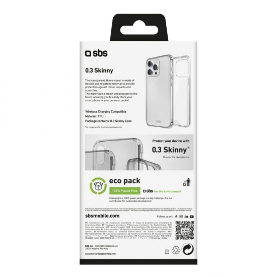 SBS Skinny Cover for iPhone 16 Pro Max - Transparent