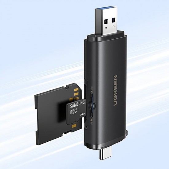 Ugreen 2in1 USB-C / USB-A SD 4.0 UHS-II Card Reader - Black