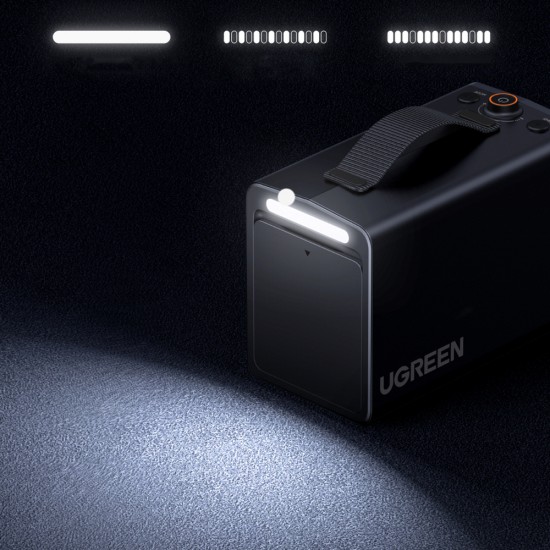 Ugreen 150 PSI 12V Electric Car Tire Pump with Digital Display - Gray