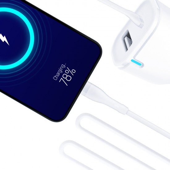 3mk Car Charger 20W PD3.0 QC 3.0 USB 1A1C - White