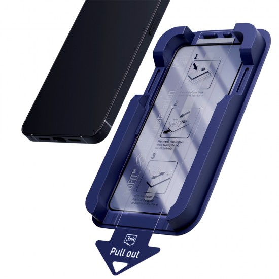 9H tempered glass with 3mk HardGlass Max Privacy filter for iPhone 16 Pro Max