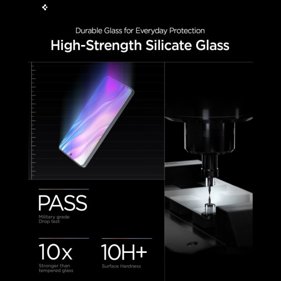 Spigen Glas.tR EZ Fit Pro AC Anti Reflection Tempered Glass 2-Pack for Samsung Galaxy S26
