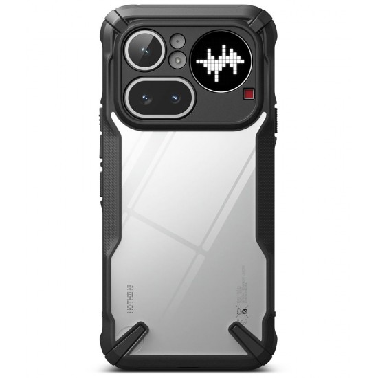 Ringke Fusion X case for Nothing Phone 4A Pro - transparent and black