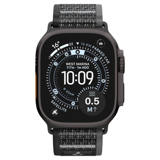 Spigen Athlex Air 2 Strap for Apple Watch 44/45/46/49mm - Black and Gray