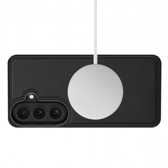 Tech-Protect Wallet MagSafe Case for Samsung Galaxy S26 - Matte Black