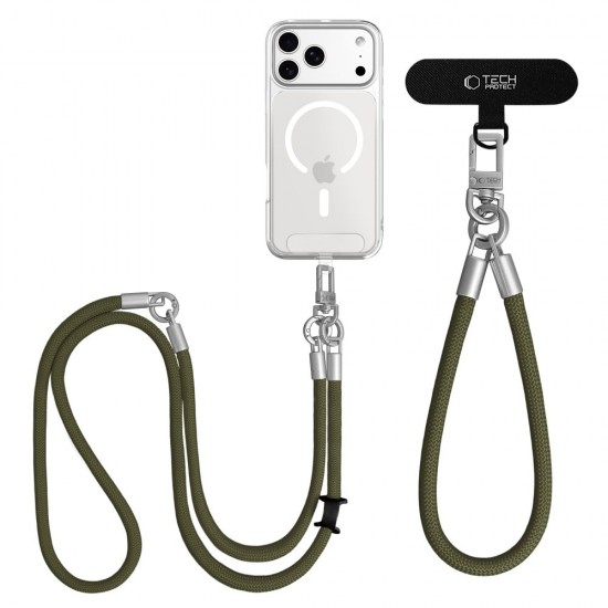 Tech-Protect C10S Rope Phone Lanyard - Green
