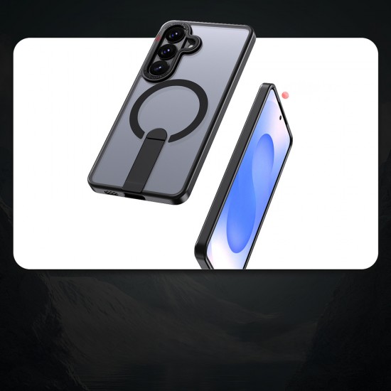 Hybrid Armor X Case for Samsung Galaxy A57 with Stand, Compatible with MagSafe - Black