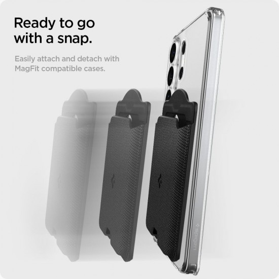 Spigen Urban Fit MagSafe Magnetic Phone Wallet - Black