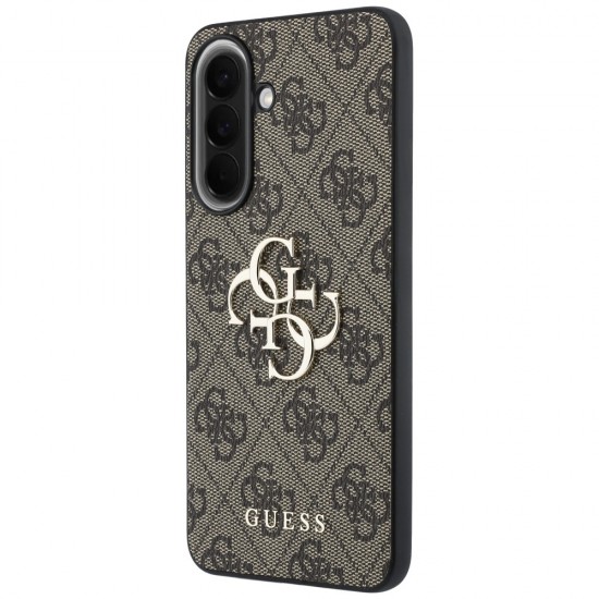 Etui Guess Leather 4G Metal Logo na Samsung Galaxy A37 5G - brązowe
