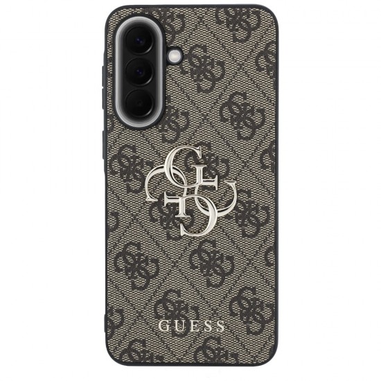 Etui Guess Leather 4G Metal Logo na Samsung Galaxy A37 5G - brązowe