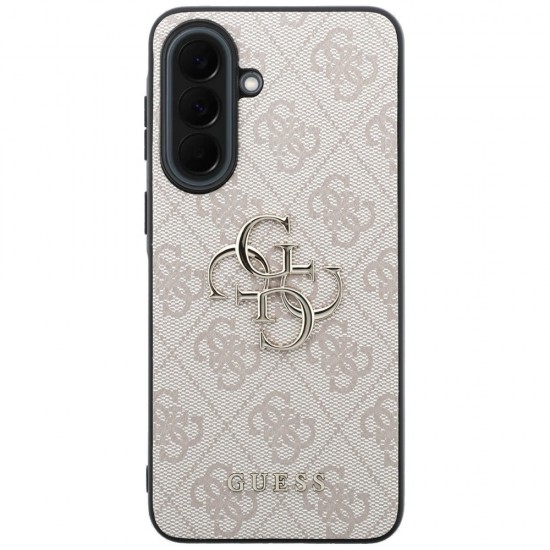 Etui Guess Leather 4G Metal Logo na Samsung Galaxy A37 5G - różowe