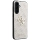 Etui Guess Leather 4G Metal Logo na Samsung Galaxy A37 5G - różowe