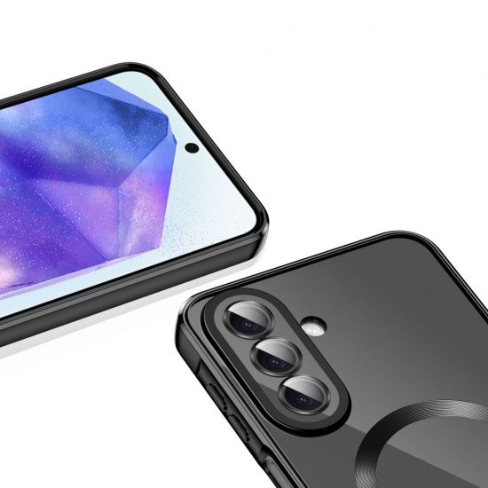 Etui Tech-Protect MagFlex MagSafe na Samsung Galaxy A27 5G - przezroczysto-czarne