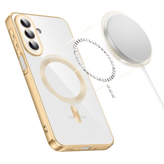 Etui Tech-Protect MagFlex MagSafe na Samsung Galaxy A27 5G - przezroczysto-złote