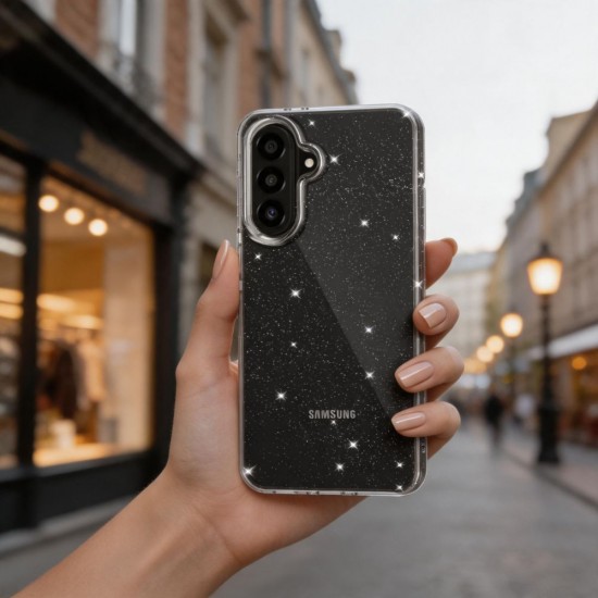 Etui Tech-Protect FlexAir na Samsung Galaxy A27 5G - przezroczysto-brokatowe
