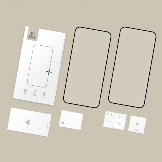 Szkło hartowane Tech-Protect Glass Fit+ 2-Pack na Motorola Edge 70 5G - czarne