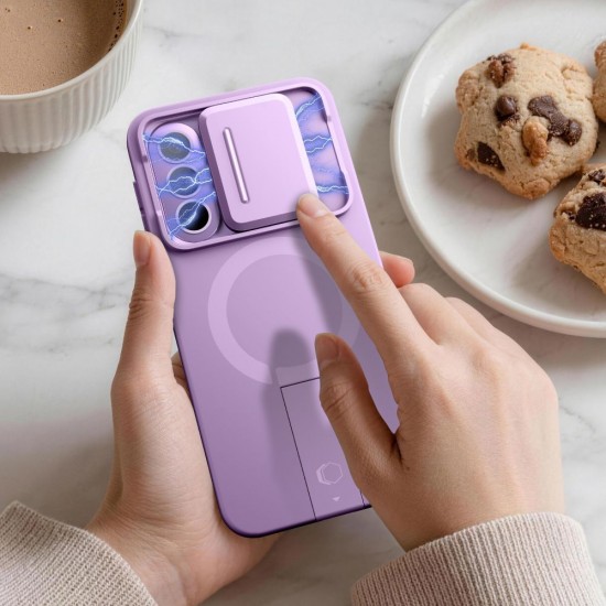 Etui Tech-Protect Kevlar Aura MagSafe na Samsung Galaxy A57 - fioletowe