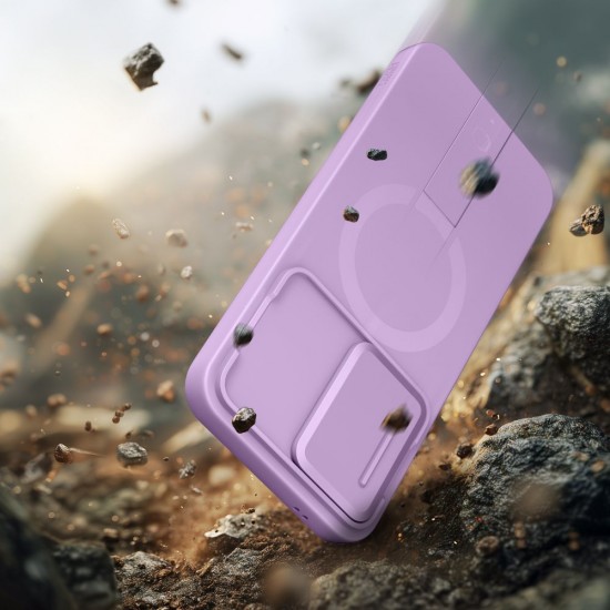 Etui Tech-Protect Kevlar Aura MagSafe na Samsung Galaxy A57 - fioletowe