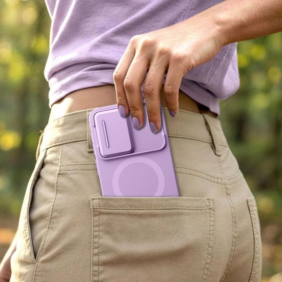 Etui Tech-Protect Kevlar Aura MagSafe na Samsung Galaxy A57 - fioletowe