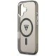 Etui Guess IML Gradient Triangle Logo MagSafe na iPhone 17 - czarne