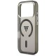 Etui Guess IML Gradient Triangle Logo MagSafe na iPhone 17 Pro - czarne