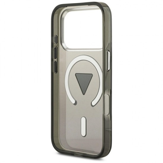 Etui Guess IML Gradient Triangle Logo MagSafe na iPhone 17 Pro Max - czarne