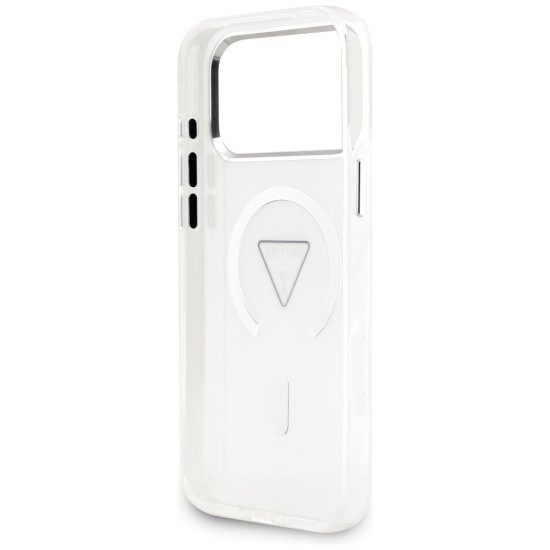 Etui Guess IML Gradient Triangle Logo MagSafe na iPhone 17 Pro Max - przezroczyste