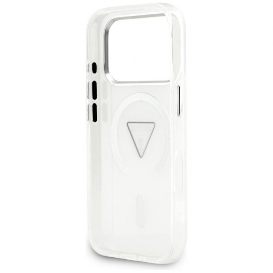 Etui Guess IML Gradient Triangle Logo MagSafe na iPhone 17 Pro - przezroczyste