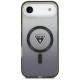 Etui Guess IML Gradient Triangle Logo MagSafe na iPhone Air - czarne