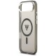 Etui Guess IML Gradient Triangle Logo MagSafe na iPhone Air - czarne