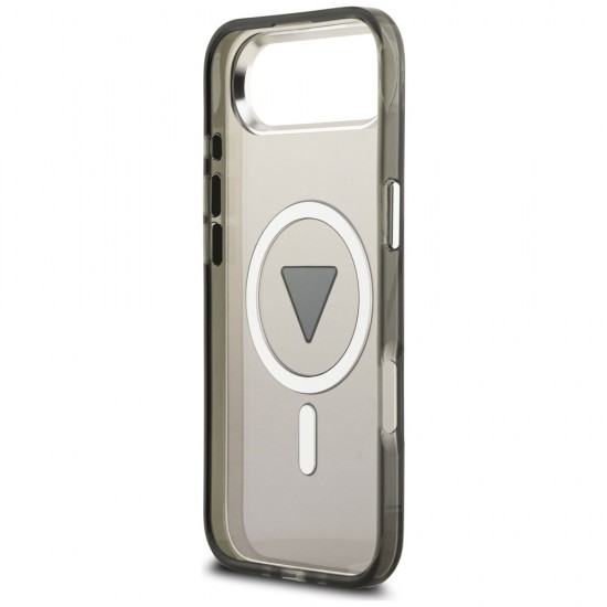 Etui Guess IML Gradient Triangle Logo MagSafe na iPhone Air - czarne