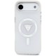 Etui Guess IML Gradient Triangle Logo MagSafe na iPhone Air - przezroczyste