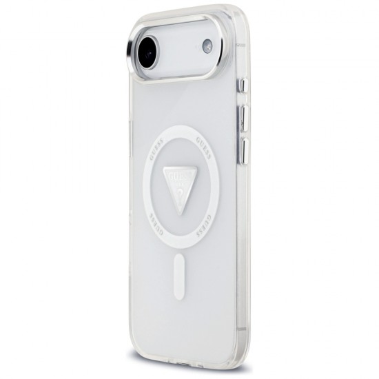 Etui Guess IML Gradient Triangle Logo MagSafe na iPhone Air - przezroczyste