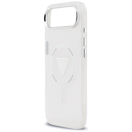 Etui Guess IML Gradient Triangle Logo MagSafe na iPhone Air - przezroczyste
