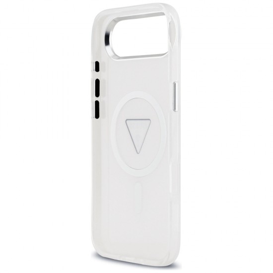 Etui Guess IML Gradient Triangle Logo MagSafe na iPhone Air - przezroczyste